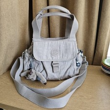 Kipling Fairfax Small/Medium Bag Beige with Monkey and Matching Coin Purse