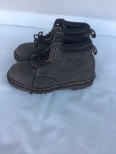 LADIES DR. MARTENS BROWN LEATHER LACE UP ANKLE BOOTS SIZE 7 / 41