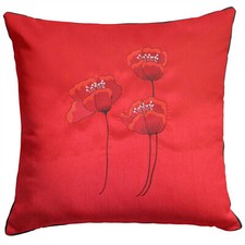 Poppy Floral Cushion Cover
