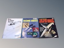 3 Books The Gun Digest Book of Knives by Jack Lewis 2nd Ed,Folding Knives,how To