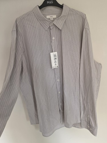 Men pinstripe cotton - m&s,
