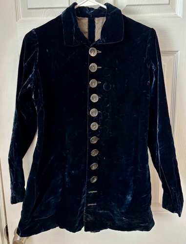 Antique victorian black velvet - black,