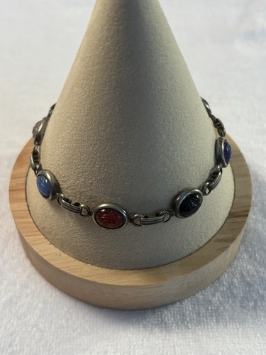 Vintage scarab bracelet - scarab,