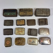 Lot Of 15 Various Match Safe