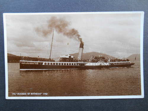 Paddle steamer duchess of - paddle, ps