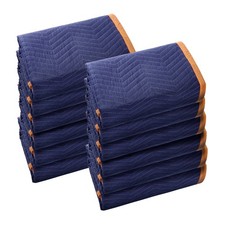 Uimoso Moving Blankets Packing Blankets 80" x 72" Furniture Pads 12-Pack 35lb/dz