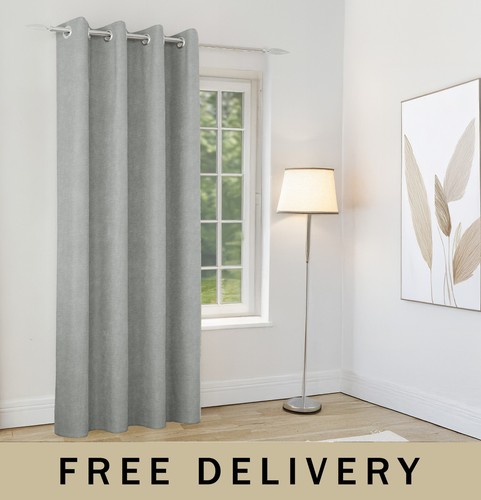 Grey 66x84 eyelet chenille - 66x84",