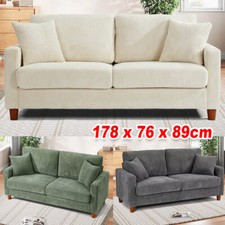 3 Seater Corduroy Sofa with 2