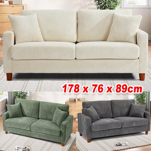 Seater corduroy sofa with - corduroy,