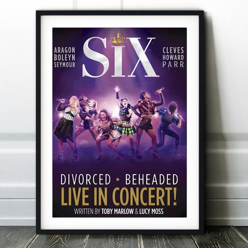 Six the musical poster print - six,