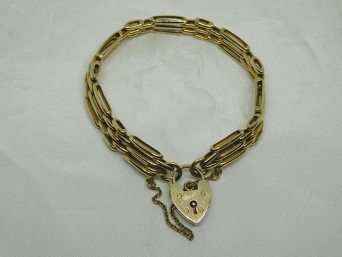 9ct gold bar gate - gate, style