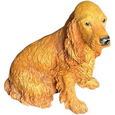 Border Fine Arts B0158 Cocker Spaniel Golden Dog Figurine 1993 Handcrafted