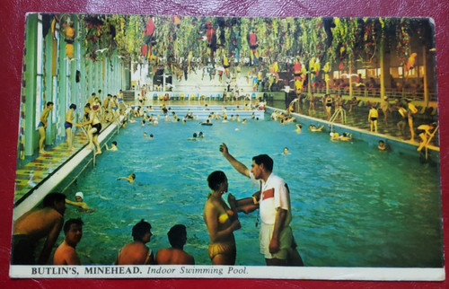 Butlins minehead postcard - minehead,