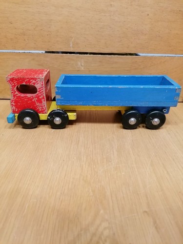 Vintage wooden truck - vintage,