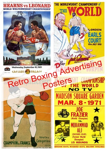 Repro vintage boxing posters - repro,