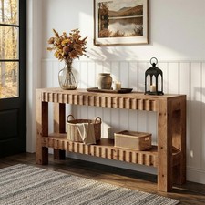63 Inch Solid Wood Console