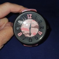 Tendence Gulliver Round Pink Camo Quartz Watch