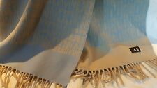 DAKS  Throw/Shawl Exquisite Original Logo Design Wool  Pure class