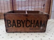 Original Vintage 1950’s Wood Babycham Bottle Crate