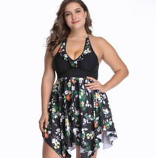 Plus Size Vintage Swimsuit -