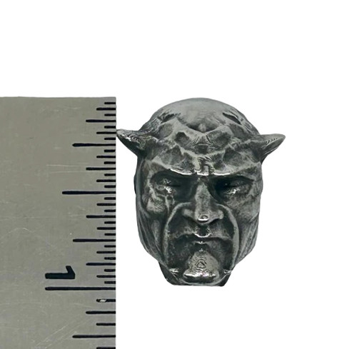 Devil head license plate - head,