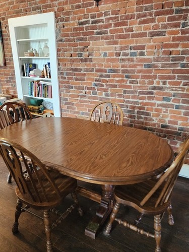 Oak table vintage - vintage, with