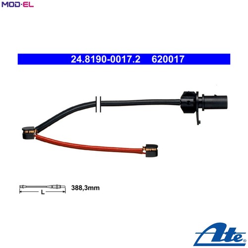 Warning contact brake pad - 2x,
