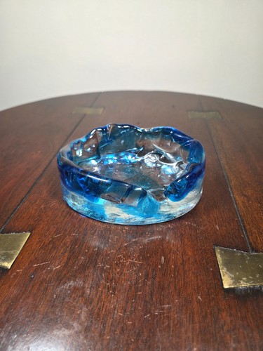 Vintage blue and clear - and,