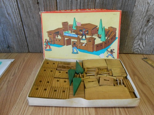 Vintage fort texas - fort, wooden