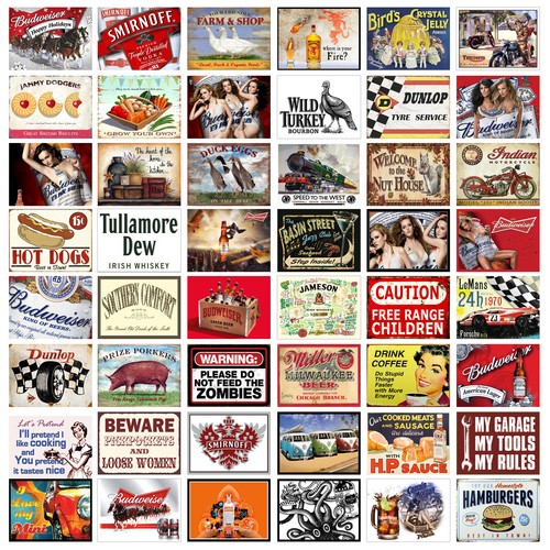 Man cave home bar - man, tin