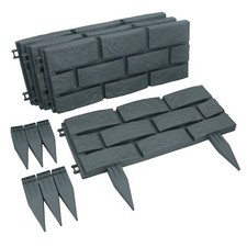 Grey Green Brick Effect Garden