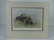 Scottish Highlands Art Prints Harvest Edward Landseer Antique Engraving Animals