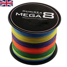X8 Strands Dorisea Mega 300m 500m 1000m Dynema Multicolour Braided Fishing Line