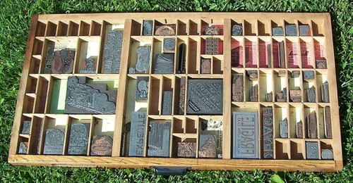 Letterpress art wall - letterpress, 32+"