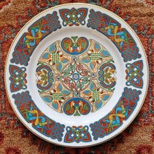 Spode Fine Bone China the Lindisfarne Plate Inspired by Lindisfarne Gospels