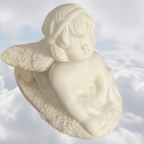 Angel cherub textured base - angel, on