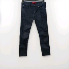 Hugo Boss Mens Zip Fly Jeans Dark Blue Regular Fit W34 L34 34x34 Gents