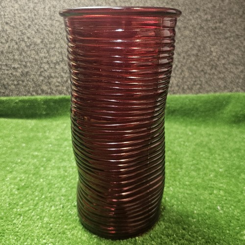 Wonky ruby red art glass - red,