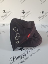 PHIL AND TEDS DOT V1 2 3  BUGGY MAIN HOOD BLACK Replacement Part Sun Canopy 