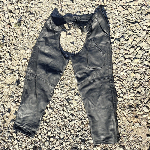 Heavy leather men black - heavy, men's