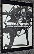 MASSIVE ATTACK band A3 BOARD MOUNTED original 1998 inertia SINGLE art poster