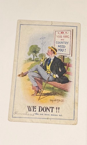 Donald mcgill ww1 - mcgill, postcard