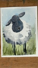 Watercolour Sheep Just Saying