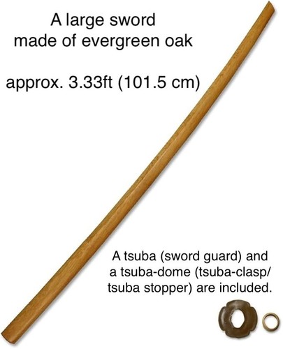Wooden large sword - sword, 3.33ft