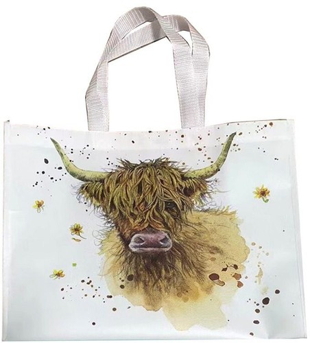 Highland cow shopping bag jan - highland,