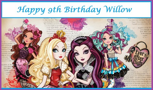 Ever after high - edible, cake
