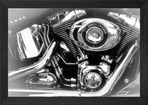 Chrome framed wall art - wall,