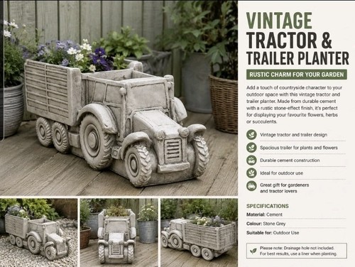 Vintage tractor trailer - &,