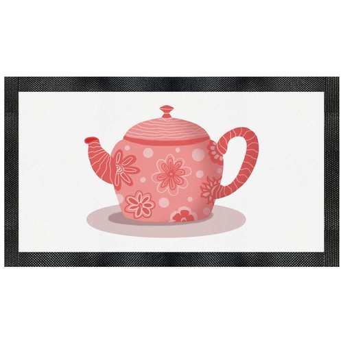 Funky teapot pet feeding mat - teapot',