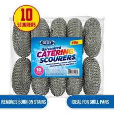 Galvanised catering scourers - galvanised,